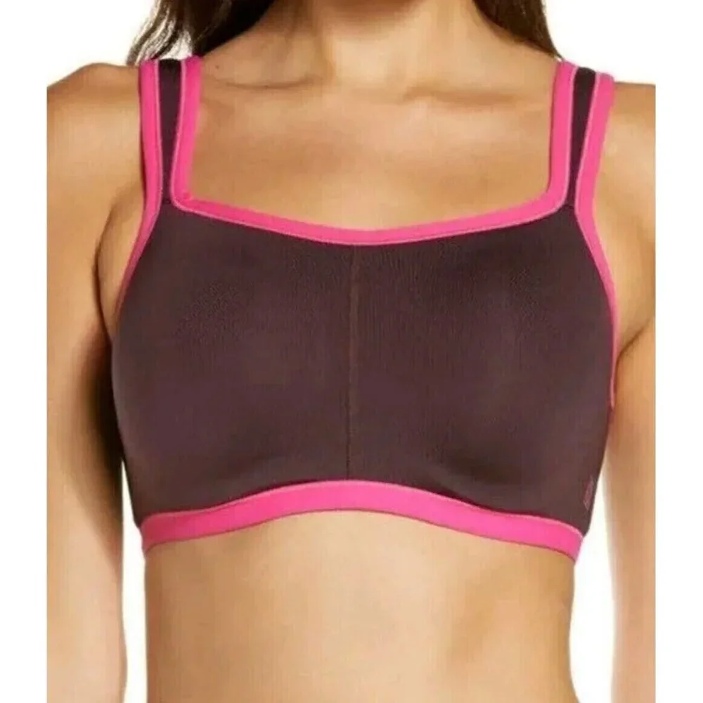 NATORI Power Yogi Sports Bra Convertible Underwire Purple 32D #731050 NEW $72 - Picture 1 of 8